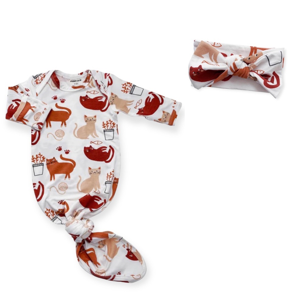 NWT SpearmintLOVE Bamboo Baby Gown set
